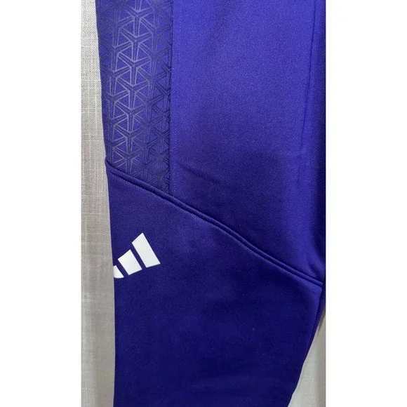 Adidas East Carolina Pirates ECU Purple Black Joggers Pants Shirt Men's L Large - Picture 7 of 12